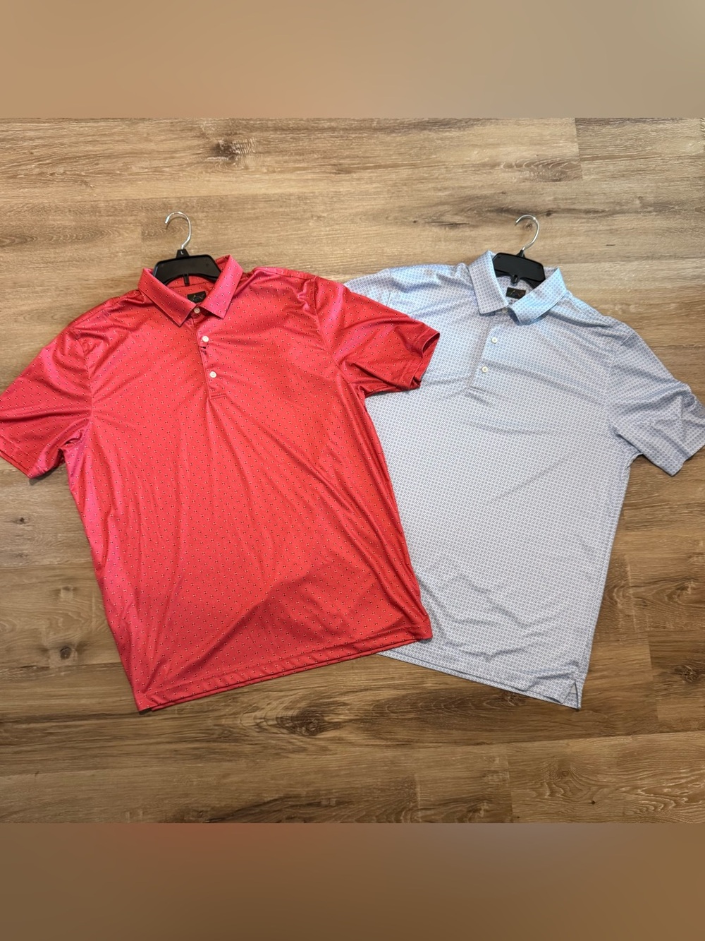 NWOT Greg Norman Lot of 2 Geometric Polos